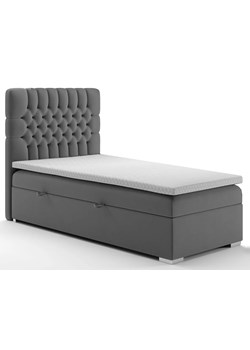 Pojedyncze łóżko boxspring Saniko 90x200 - 32 kolory ze sklepu Edinos.pl w kategorii Łóżka i materace - zdjęcie 173319916
