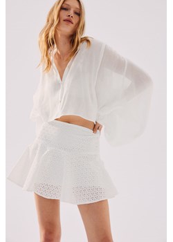H & M - Rozszerzana spódnica mini - Biały ze sklepu H&M w kategorii Spódnice - zdjęcie 173321109