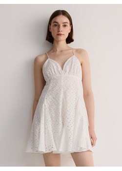 Reserved - Suienka z bawełny - złamana biel ze sklepu Reserved w kategorii Sukienki - zdjęcie 173321788