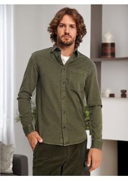 Sinsay - Koszula regular fit - zielony ze sklepu Sinsay w kategorii Koszule męskie - zdjęcie 173322146