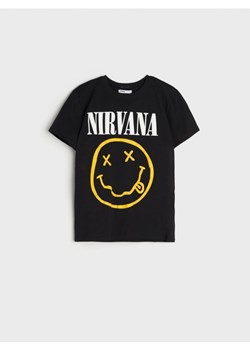 Sinsay - Koszulka Nirvana - czarny ze sklepu Sinsay w kategorii T-shirty chłopięce - zdjęcie 173322225