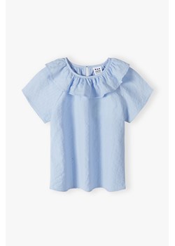 Niebieska bluzka koszulowa dla dziewczynki - Limited Edition ze sklepu 5.10.15 w kategorii Bluzki dziewczęce - zdjęcie 173322326