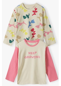 Kolorowe bluzki dziewczęce z długim rękawem 2pak - Limited Edition ze sklepu 5.10.15 w kategorii Bluzki dziewczęce - zdjęcie 173322329