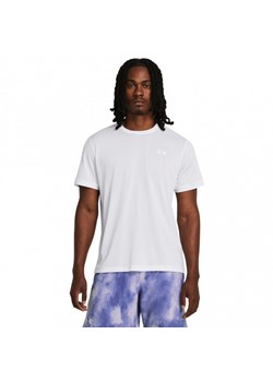 Męska koszulka do biegania Under Armour UA Launch Shortsleeve - biała ze sklepu Sportstylestory.com w kategorii T-shirty męskie - zdjęcie 173322818