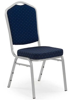 Barokowe krzesło bankietowe Abrax - granat + srebrny ze sklepu Edinos.pl w kategorii Krzesła - zdjęcie 173322886