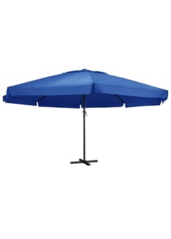 Lazurowy parasol ogrodowy z podstawą - Glider ze sklepu Edinos.pl w kategorii Parasole ogrodowe - zdjęcie 173323437