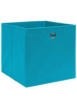 Komplet 4 składanych pudełek błękitny - Fiwa 3X ze sklepu Edinos.pl w kategorii Pudełka i pojemniki - zdjęcie 173323477