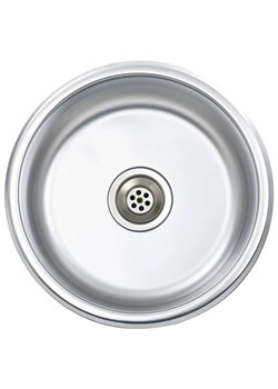 Okrągły zlew kuchenny z sitkiem i syfonem L1-M11 ze sklepu Edinos.pl w kategorii Kuchnia i jadalnia - zdjęcie 173323508