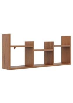 Nadstawka na biurko w stylu skandynawskim orzech - Lorea 3X ze sklepu Edinos.pl w kategorii Półki - zdjęcie 173323546