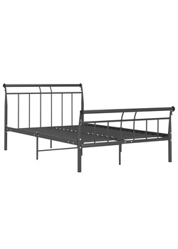 Czarne metalowe łóżko loftowe 140x200 cm - Ventano ze sklepu Edinos.pl w kategorii Łóżka i materace - zdjęcie 173323667