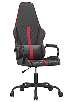 Czarno-bordowy fotel gamingowy - Scordia 4X ze sklepu Edinos.pl w kategorii Krzesła biurowe - zdjęcie 173323737