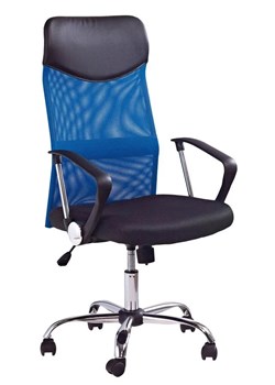 Niebieskie obrotowe krzesło do biurka- Vespan ze sklepu Edinos.pl w kategorii Krzesła biurowe - zdjęcie 173324077