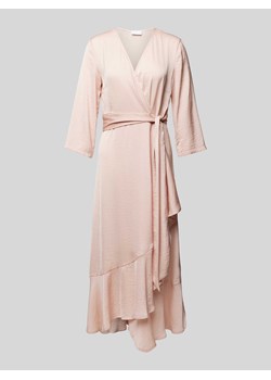 Sukienka kopertowa z wiązanym paskiem i rękawem o dł. 3/4 ze sklepu Peek&Cloppenburg  w kategorii Sukienki - zdjęcie 173324568