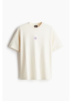 H & M - T-shirt z nadrukiem Loose Fit - Biały ze sklepu H&M w kategorii Bluzki damskie - zdjęcie 173324666