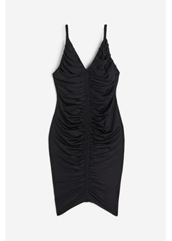 H & M - Marszczona sukienka bodycon - Czarny ze sklepu H&M w kategorii Sukienki - zdjęcie 173324698