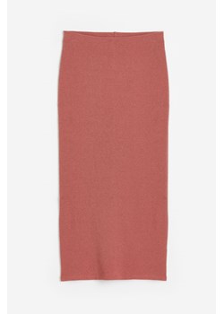 H & M - Ołówkowa spódnica z rozcięciem - Pomarańczowy ze sklepu H&M w kategorii Spódnice - zdjęcie 173324706