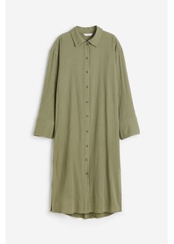 H & M - Szmizjerka z krepy - Zielony ze sklepu H&M w kategorii Sukienki - zdjęcie 173324715