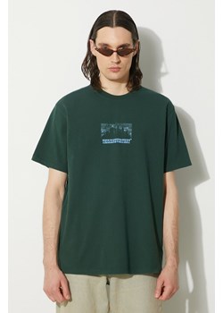 thisisneverthat t-shirt bawełniany Nightmare Tee męski kolor zielony z nadrukiem TN241TTSST16 ze sklepu PRM w kategorii T-shirty męskie - zdjęcie 173325179