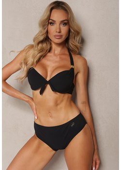 Czarne Bikini Stanik Wiązany na Szyi Klasyczne Figi Hamefia ze sklepu Renee odzież w kategorii Stroje kąpielowe - zdjęcie 173327759