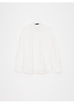 Mohito - Koszula z bawełny - biały ze sklepu Mohito w kategorii Koszule damskie - zdjęcie 173328746