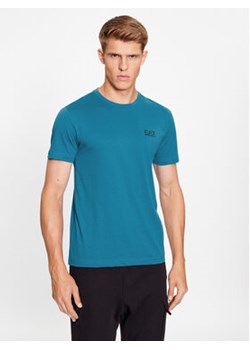 EA7 Emporio Armani T-Shirt 8NPT51 PJM9Z 1584 Niebieski Regular Fit ze sklepu MODIVO w kategorii T-shirty męskie - zdjęcie 173330437