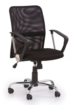 Czarny obrotowy fotel biurowy - Milan ze sklepu Edinos.pl w kategorii Krzesła biurowe - zdjęcie 173333298