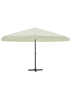 Biały parasol ogrodowy z aluminiową ramą - Glider ze sklepu Edinos.pl w kategorii Parasole ogrodowe - zdjęcie 173333635