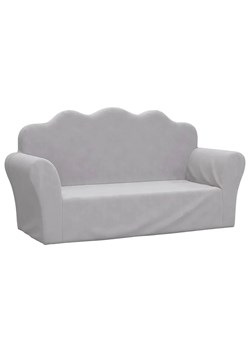 Jasnoszara sofa dziecięca - Gretter 4X ze sklepu Edinos.pl w kategorii Fotele dziecięce - zdjęcie 173333699