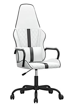 Biało-czarny fotel gamingowy -  Scordia 3X ze sklepu Edinos.pl w kategorii Krzesła biurowe - zdjęcie 173333899