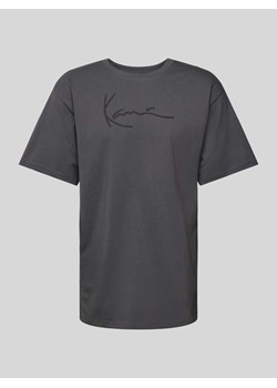 T-shirt z nadrukiem z logo model ‘Signature’ ze sklepu Peek&Cloppenburg  w kategorii T-shirty męskie - zdjęcie 173334737
