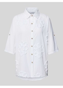 Bluzka koszulowa z wyhaftowanym motywem model ‘Mi44ra’ ze sklepu Peek&Cloppenburg  w kategorii Koszule damskie - zdjęcie 173334827