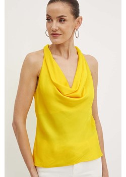 Morgan bluzka OSMA damska kolor żółty gładka ze sklepu ANSWEAR.com w kategorii Bluzki damskie - zdjęcie 173337226