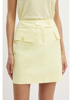 Morgan spódnica JDING.F kolor żółty mini ołówkowa ze sklepu ANSWEAR.com w kategorii Spódnice - zdjęcie 173337378