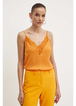 Morgan top OPAMI damski kolor pomarańczowy ze sklepu ANSWEAR.com w kategorii Bluzki damskie - zdjęcie 173337539