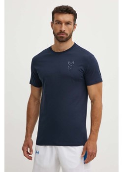 Hummel t-shirt Active męski kolor granatowy gładki 224499 ze sklepu ANSWEAR.com w kategorii T-shirty męskie - zdjęcie 173337578