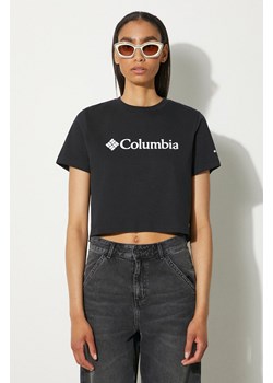 Columbia t-shirt bawełniany North Cascades kolor granatowy 1930051 ze sklepu PRM w kategorii Bluzki damskie - zdjęcie 173339036