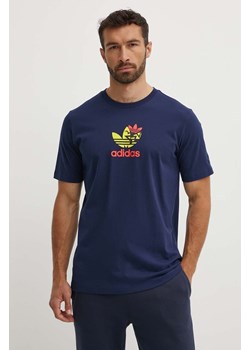 adidas Originals t-shirt bawełniany męski kolor granatowy z nadrukiem IS0233 ze sklepu PRM w kategorii T-shirty męskie - zdjęcie 173339097