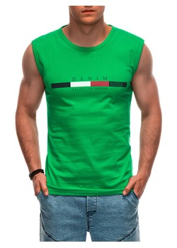 Bokserka męska z nadrukiem 1955S - zielona ze sklepu Edoti w kategorii T-shirty męskie - zdjęcie 173351028