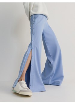 Reserved - Szerokie spodnie z rozcięciami - jasnoniebieski ze sklepu Reserved w kategorii Spodnie damskie - zdjęcie 173352397