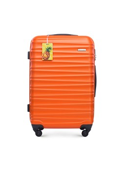 Średnia walizka z ABS - u z identyfikatorem pomarańczowa ze sklepu WITTCHEN w kategorii Walizki - zdjęcie 173352828