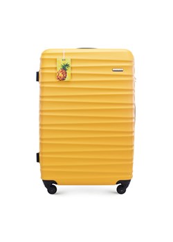 Duża walizka z ABS - u z identyfikatorem żółta | ze sklepu WITTCHEN w kategorii Walizki - zdjęcie 173352839