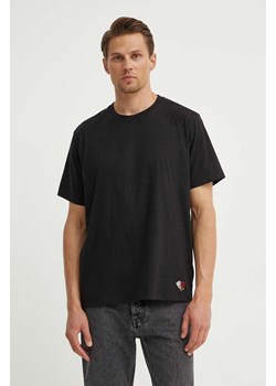 Les Deux t-shirt bawełniany męski kolor czarny gładki LDM101179 ze sklepu ANSWEAR.com w kategorii T-shirty męskie - zdjęcie 173355039