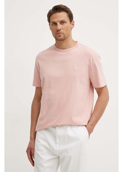 Polo Ralph Lauren t-shirt bawełniany męski kolor różowy gładki 710916698 ze sklepu ANSWEAR.com w kategorii T-shirty męskie - zdjęcie 173355088