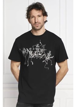 Alexander McQueen T-shirt SKELETON BAND PRT | Regular Fit ze sklepu Gomez Fashion Store w kategorii T-shirty męskie - zdjęcie 173356727