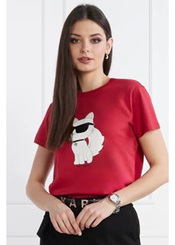 Karl Lagerfeld T-shirt ikonik 2.0 choupette | Regular Fit ze sklepu Gomez Fashion Store w kategorii Bluzki damskie - zdjęcie 173356806