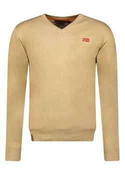 Geographical Norway Sweter w kolorze beżowym ze sklepu Limango Polska w kategorii Swetry męskie - zdjęcie 173357377