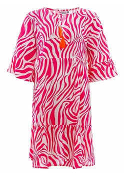Zwillingsherz Sukienka &quot;Zebra Dreams&quot; w kolorze różowo-białym ze sklepu Limango Polska w kategorii Sukienki - zdjęcie 173357775