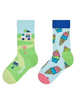 Happy Socks Zestaw 2 par wysokich skarpet dziecięcych KICE02-6000 Kolorowy ze sklepu MODIVO w kategorii Skarpetki dziecięce - zdjęcie 173358146
