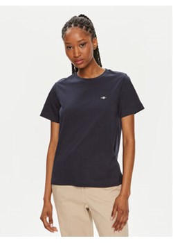 Gant T-Shirt Shield 4200200 Granatowy Regular Fit ze sklepu MODIVO w kategorii Bluzki damskie - zdjęcie 173358887