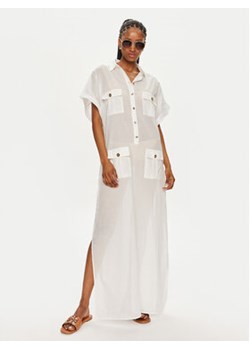 MICHAEL Michael Kors Sukienka plażowa MM2R319 Biały Relaxed Fit ze sklepu MODIVO w kategorii Sukienki - zdjęcie 173358957